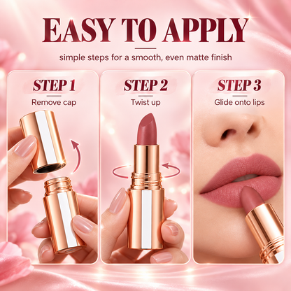 24H Long‑Lasting Matte Lipstick – Smudge‑proof, transfer‑resistant, vibrant colour.