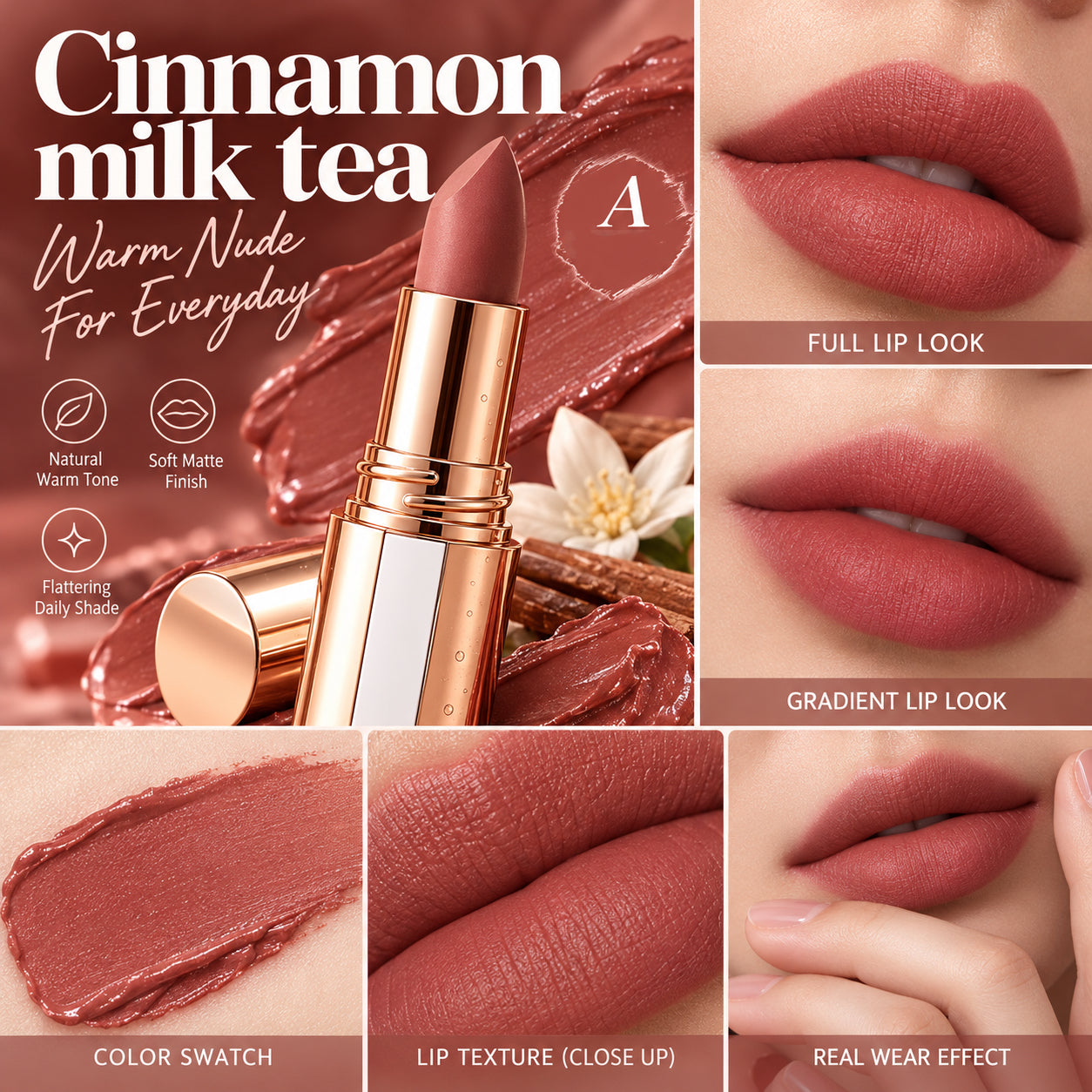 Cinnamon milk tea