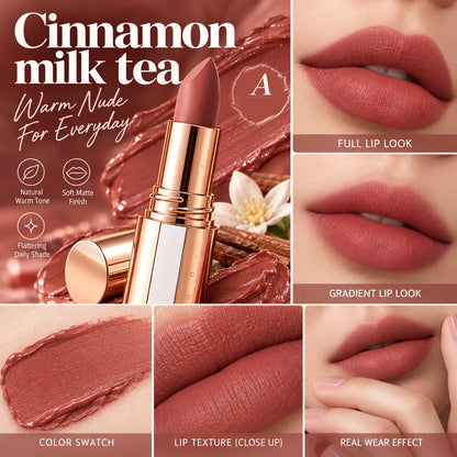 24H Long‑Lasting Matte Lipstick – Smudge‑proof, transfer‑resistant, vibrant colour.