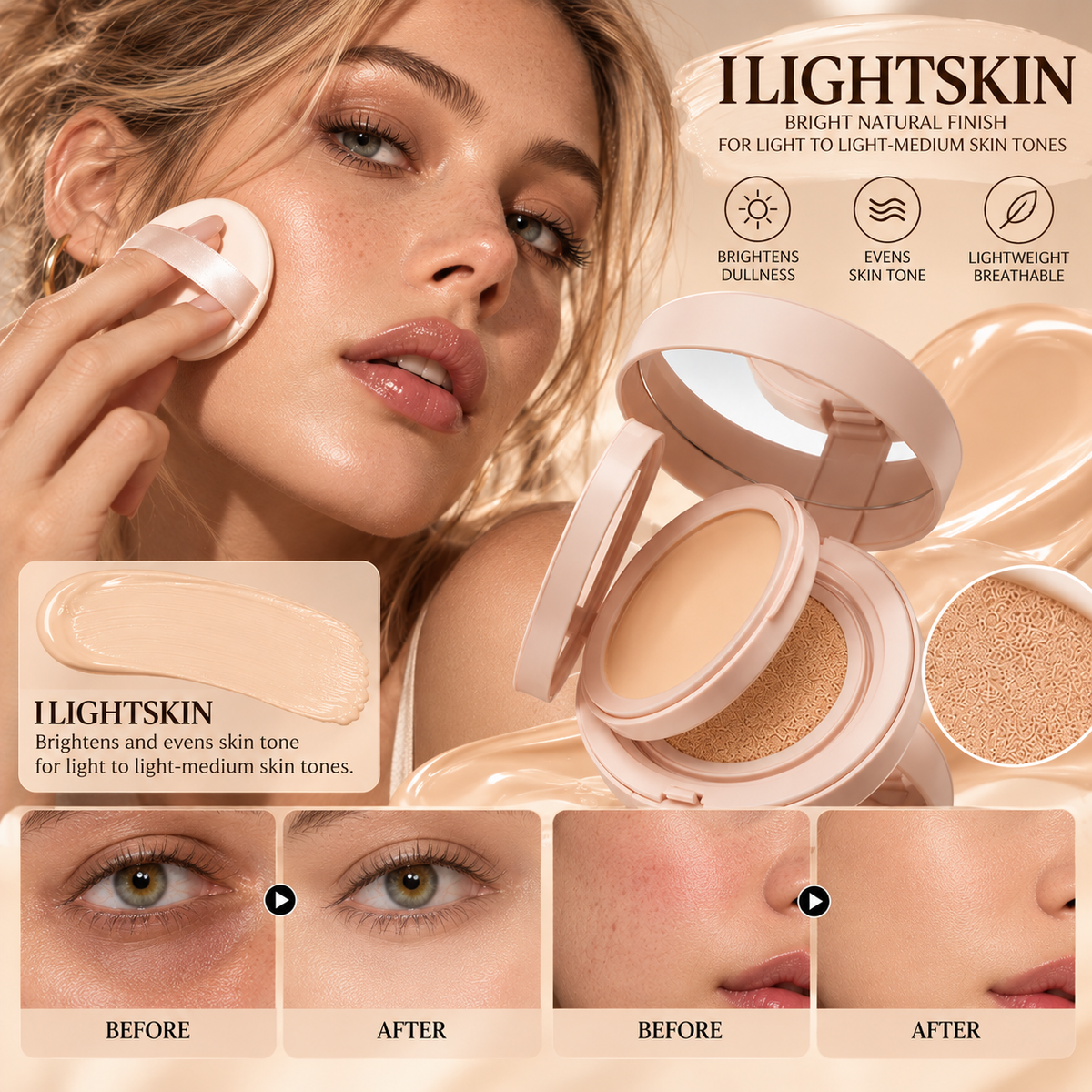 2-in-1 Air Cushion BB Cream & Pressed Powder — Flawless Base Made Simple