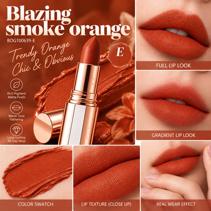 24H Long‑Lasting Matte Lipstick – Smudge‑proof, transfer‑resistant, vibrant colour.