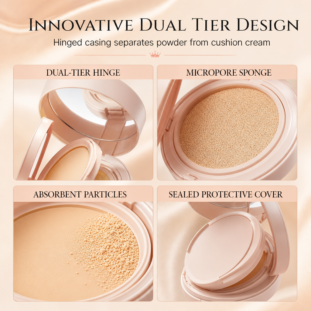2-in-1 Air Cushion BB Cream & Pressed Powder — Flawless Base Made Simple