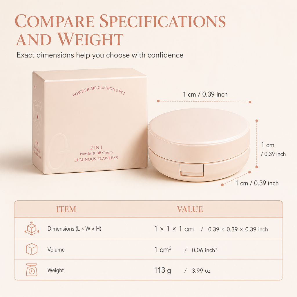 2-in-1 Air Cushion BB Cream & Pressed Powder — Flawless Base Made Simple